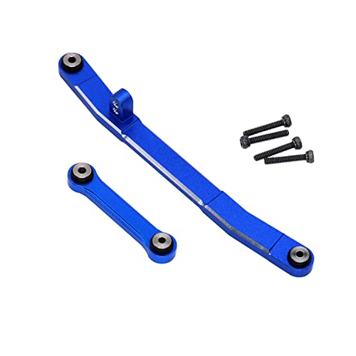 Aluminum Steering Rod Tie Links for AXIAL SCX24 Deadbolt C10 Jeep JLU Gladiator Bronco Upgrades 1/24 RC Crawler Car - color: Dark Blue