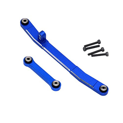 Aluminum Steering Rod Tie Links for AXIAL SCX24 Deadbolt C10 Jeep JLU Gladiator Bronco Upgrades 1/24 RC Crawler Car - color: Dark Blue