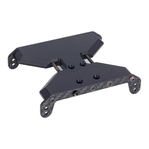 1/10 RC Skid Plate,1Pcs Delrin Transmission Plate Carbon Fiber Chassis Skid Plate for 1/10 RC Crawler Axial Scx10II or III Capra 1.9 UTB Upgrade Parts
