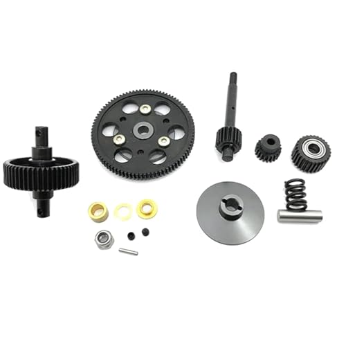 1:10 Rc Crawler Parts Steel Metal Transmission Gears Set Accessories Assembled Transmission for Axial Scx10 Gearbox