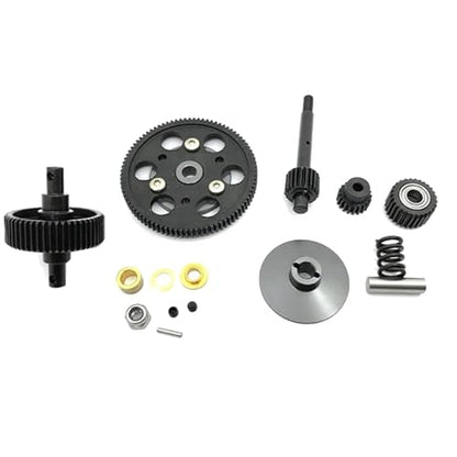 1:10 Rc Crawler Parts Steel Metal Transmission Gears Set Accessories Assembled Transmission for Axial Scx10 Gearbox