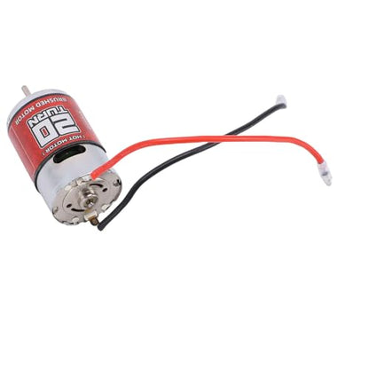 Drfeify 550 Brushed Motor 20T RPM for RC Car and Boat, High Speed D Shaft Replacement for Arrma, HSP, with Stainless Steel Housing