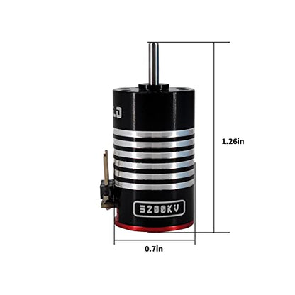 1625-6000KV 1/28 Brushless Motor and ESC (Electric Speed Controller) Mosquito Cart for 1/28 Wltoys MINI-Q Upgrade Accessories Universal