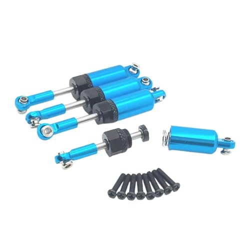 RC Crawlers Models For HSP 18301 18302 18311 18312 18321 18322 4WD 1/18 Metal Shock Absorber Oil Adjustable Set Car Truck Crawler 65mm Model RC(Blue) - color: Blue