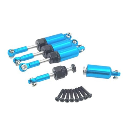 RC Crawlers Models For HSP 18301 18302 18311 18312 18321 18322 4WD 1/18 Metal Shock Absorber Oil Adjustable Set Car Truck Crawler 65mm Model RC(Blue) - color: Blue
