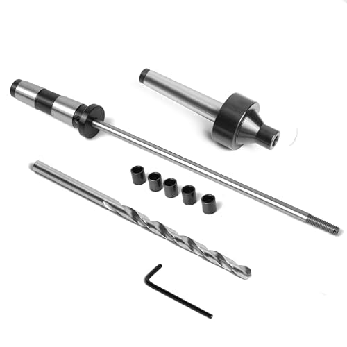 PM-002/MT1 Pen Mandrel Kit with 5pc Bush, 7mm Drill Bit and Mandrel Saver, MT1 for woodturning. - color: Mt1 Pen Mandrel Kit