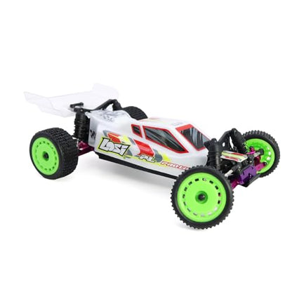 Pre-Mounted Pin Buggy Tires and Wheels Rims Hub Tires Set for 1/24 Losi Micro-B 1/28 Losi Micro-T Wltoys 244016 Upgrade Part (Black Micro-T) - color: Black Micro-t