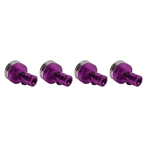 Keenso Light Aluminum Alloy RC Magnetic Body Post Set, Improve The Appearance of Your RC Car, 4 Pieces of RC Body for 1/8 1/10 Fans of Remote Control Vehicles (#1) (#2) - color: Purple
