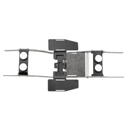 MEUS RACING SCX24 LCG Chassis TC4 Titanium Frame for Axial SCX24 C10 Bronco Wrangler 1/24 RC Crawler Upgrades (C10) - color: C10
