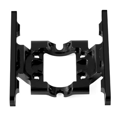 CNC Aluminum Center Frame Brace Transmission Skid Plate Gearbox for FMS FCX18 LC80 1/18 RC Crawler Car Upgrades (Black) - color: Black