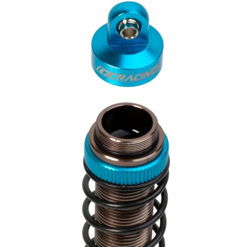 RC Car Oil Shocks Front & Rear Shock Absorber Damper Set for 1/10 TRX Slash 2WD / Hoss/Rustler 4X4 VXL/Slash 4X4 / Bandit/Ford/Stampede Replacement Parts #5862 (Blue)