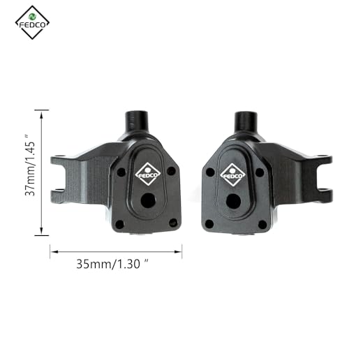 UTB18 Steering Knuckles with Axles Portal Cover for UTB18 Upgrades | CNC Machined Portal Steering Hub For Axial UTB18 Capra Trail 4WD 1/18 RC Crawler