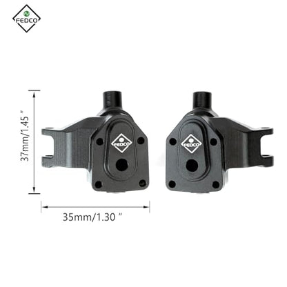 UTB18 Steering Knuckles with Axles Portal Cover for UTB18 Upgrades | CNC Machined Portal Steering Hub For Axial UTB18 Capra Trail 4WD 1/18 RC Crawler
