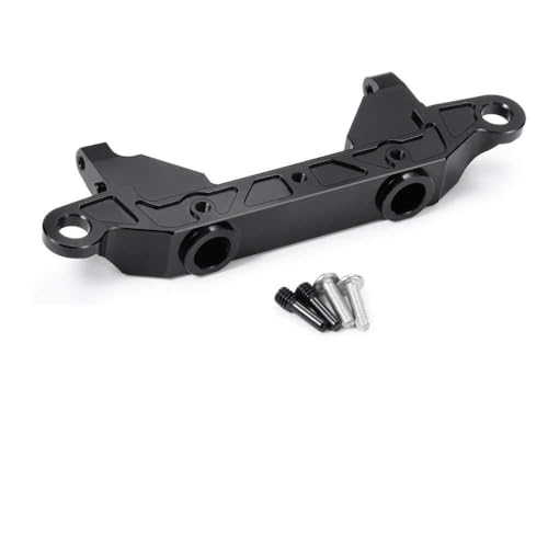 Metal Front Plate Bumper Mount for AXIAL SCX10-III AXI03007 1/10 RC Crawler Car (Black) (Rear) - style: Rear