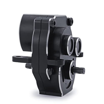 SWX Metal Complete Transmission with High Range Gears,16.6:1 Reduction Ratio Gearbox for 1:18 TRX4M RC Truck Upgrade (High Range Gear) - size: High Range Gear