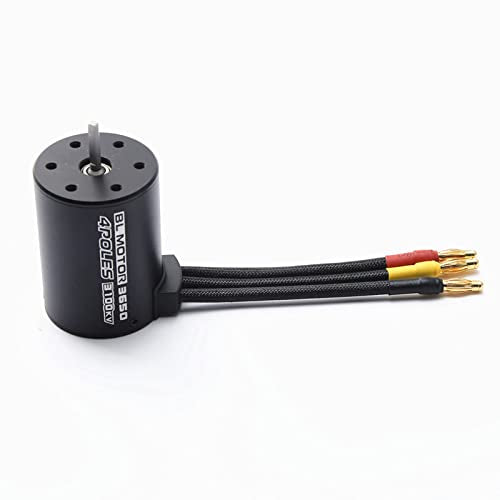GoolRC 3650 3100KV/4P Sensorless Brushless Motor with 60A Brushless ESC（Electric Speed Controller） for 1/10 RC Car Truck