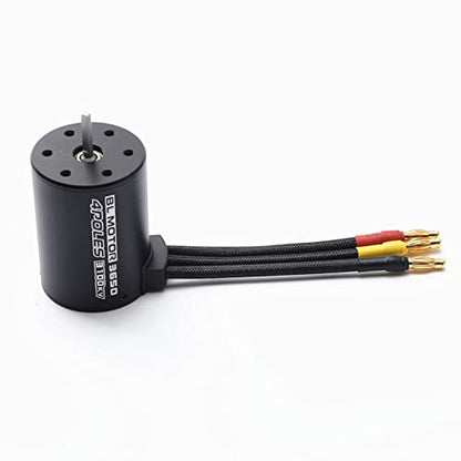 GoolRC 3650 3100KV/4P Sensorless Brushless Motor with 60A Brushless ESC（Electric Speed Controller） for 1/10 RC Car Truck