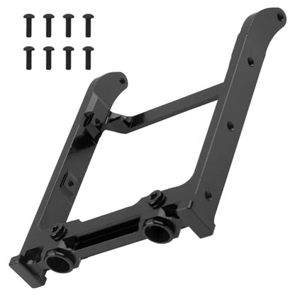 Aluminum Alloy Front Bumper Mount Compatible with MN MN128 MN86 MN86S MN86K MN86KS 1/12 RC Crawler Upgrade Parts (Black) - color: Black
