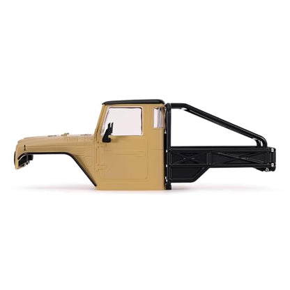 INJORA IR40-24 Half Truck Hard Body with Cage for 1/24 SCX24 (Sandy Taupe) - color: Sandy Taupe