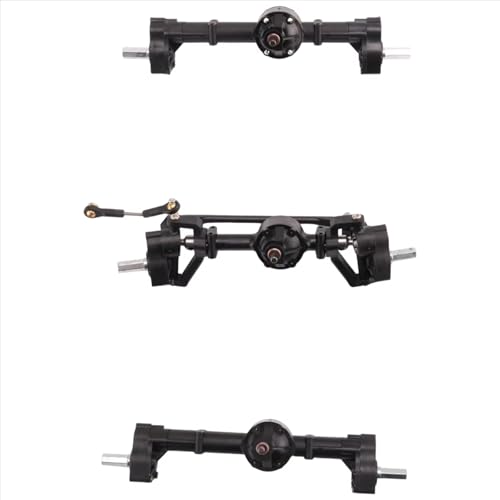 RC Front Rear axle Compatible with WPL B16 B36 6X6 6WD 1/16 RC Car Upgrade Parts Modification Accessories 3Pcs Front Middle Rear Portal Axle Set