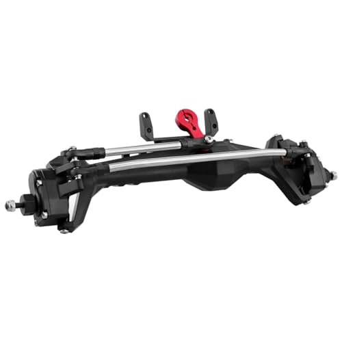1/10 RC Crawler All Metal Front and Rear Portal Axle for Axial Capra 1.9 inch UTB AXI03004 Buggy F9 Wraith 90018 RR10 Upgrade Part (BK Front Rear Axle) - color: Bk Front Rear Axle