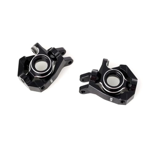 LCX Racing 1/10th RC Crawler Car CNC Aluminum Front Spindle and Carrier Set Steering Knuckle for Losi Lasernut U4 4X4, Upgrades Parts Accessories