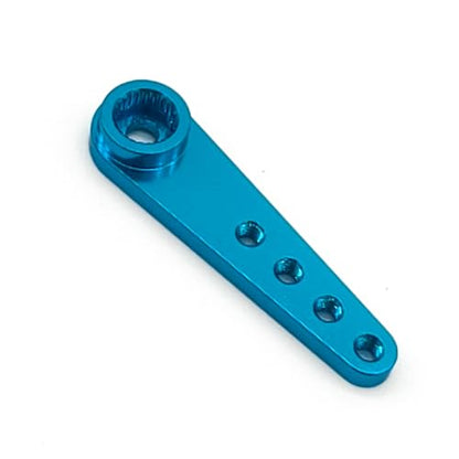 5pcs Aluminum 25T Servo Horn 37mm M2.5 Threads Metal 25 Teeth Extension Steering Arm Compatible with Futaba Savox Power Servos RC Car Truck - color: Blue
