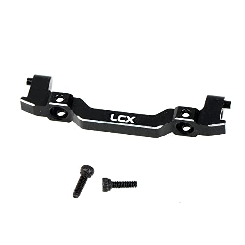 LCX Racing 1/24th RC Crawler Car CNC Machined Aluminum Front Bumper Mount Front Bumper Bracket for Axial SCX24, Upgrades Parts Accessories