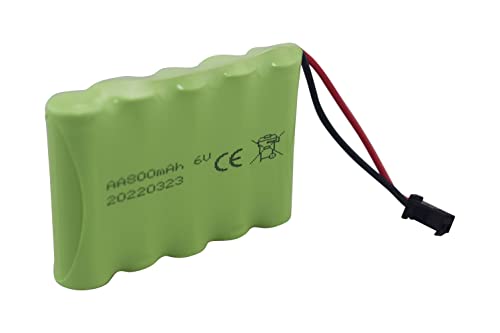 Accessories 2PCS 6.0V 800mAh Rechargeable RC Toy Battery SM2P Plug for Truck, Stunt Car, Excavator With USB Charging Cable