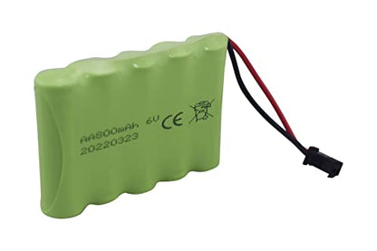 Accessories 2PCS 6.0V 800mAh Rechargeable RC Toy Battery SM2P Plug for Truck, Stunt Car, Excavator With USB Charging Cable