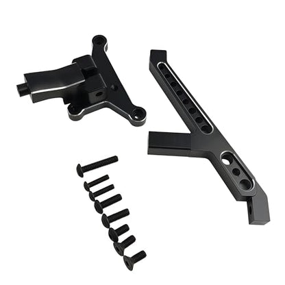Aluminum Front Chassis Brace for 1/8 Sledge 4WD RC Truck (Black) | Alloy,95076-4,9520,Monster Truck,Upgrade Parts,CNC Machined,High Strength,Precision Fit,Wear Resistant - color: Black