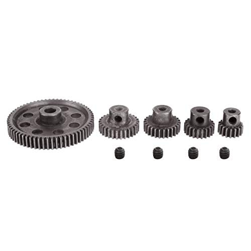RC Steel Metal Spur Diff Differential Main Gear 64T 17T 21T 26T 29T Motor Gear for HSP 1/10 Monster Truck Brontosaurus Redcat Volcano EPX RC Replacement Parts