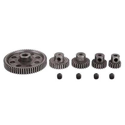 RC Steel Metal Spur Diff Differential Main Gear 64T 17T 21T 26T 29T Motor Gear for HSP 1/10 Monster Truck Brontosaurus Redcat Volcano EPX RC Replacement Parts