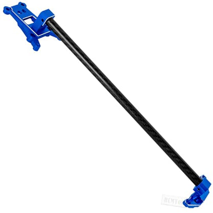 RC Aluminum Chassis Brace Upgrades Part for 1/10 Slash 4wd LCG,Slash 4x4 LCG VXL,Rustler 4wd,Rustler 4x4 VXL,Chassis Brace Heavy Duty Hops up,Navy Blue - color: Navy Blue - (Upgrades)