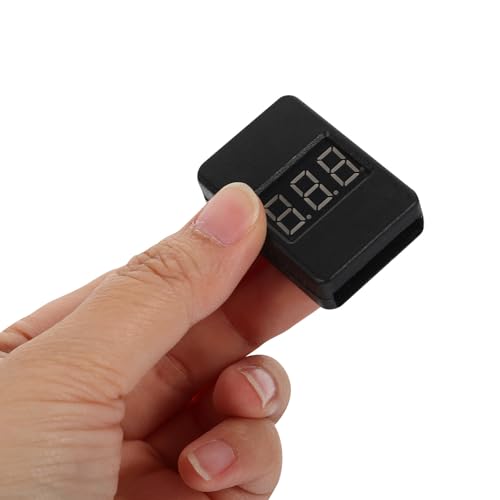 Lurrose Digital Lipo Battery Checker 1-8s Voltage Tester with Low Voltage Alarm for Rc Model Batteries for Drone and Electric Vehicle Users