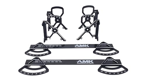 AMK 4D RC Car Chassis Setup System for 1/10 Touring Cars, Precision Setup Tool for Camber, Toe, Caster & Steering Angle with Storage Case