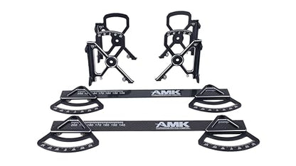 AMK 4D RC Car Chassis Setup System for 1/10 Touring Cars, Precision Setup Tool for Camber, Toe, Caster & Steering Angle with Storage Case