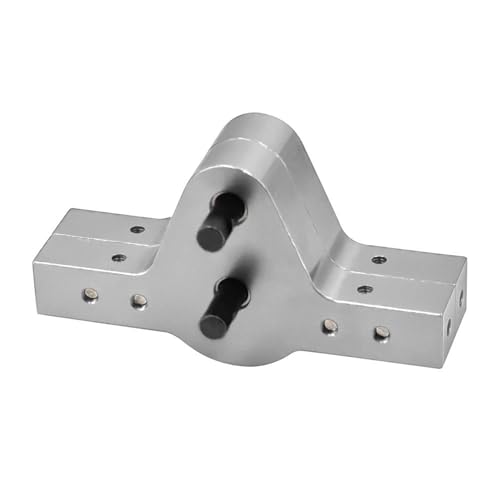 RC Gear Box for Axial Scx10 II Upgrades Parts 1/10 Rc Crawler Car Metal D90 Transfer Case Gearbox with Motor Gear Accessories(Silver) - color: Silver