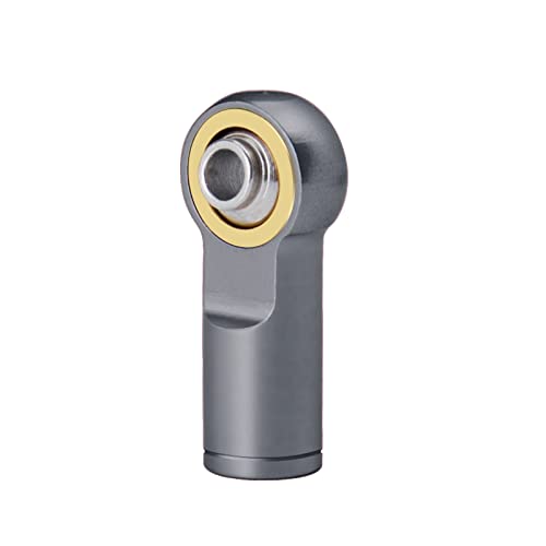 QUE-T 10Pcs Metal Left-Hand Thread Link Rod End M4 Ball Joint Head for RC Crawler Car Boat (Titanium) - color: Titanium