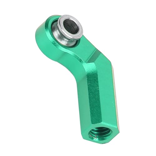 Alomejor RC Link Rod End, 4 Set M4 Curved CW 7mm Ball Joint Head Alloy Set for 1/10 Model Car, with Hard Oxidation Wear (Green) - color: Green