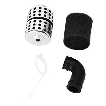 Aluminum Capped RC Air Filter for 1/8 Nitro Power Engine, Aluminum Alloy Air Filter with Water - Absorbent Sponge, Large Air Intake to Improve Speed and Engine