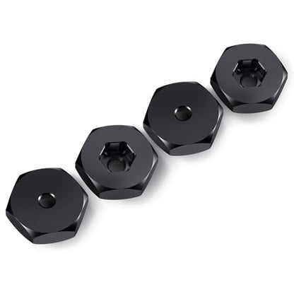 4Pcs 5mm to 12mm Wheel Hex Hubs Adapter for WPL D12 1/10 RC Trucks 1/24 SCX24 RC Cars Upgrade Parts
