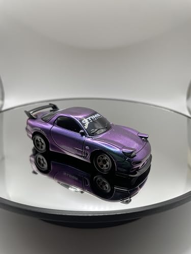 Mini RC Drift Car 1:64 Scale, Remote Control Car with LED Lights & 2-Speed Modes, Upgraded 2.4G Wireless Radio Remote Control for Multi-Users Speed (Chameleon) - color: Chameleon