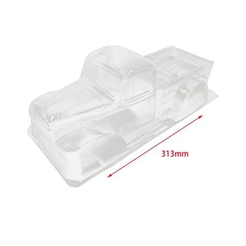 313mm Wheelbase Body Shell, RC Clear Body for 1:10 Truck Model Car Parts