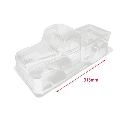 313mm Wheelbase Body Shell, RC Clear Body for 1:10 Truck Model Car Parts