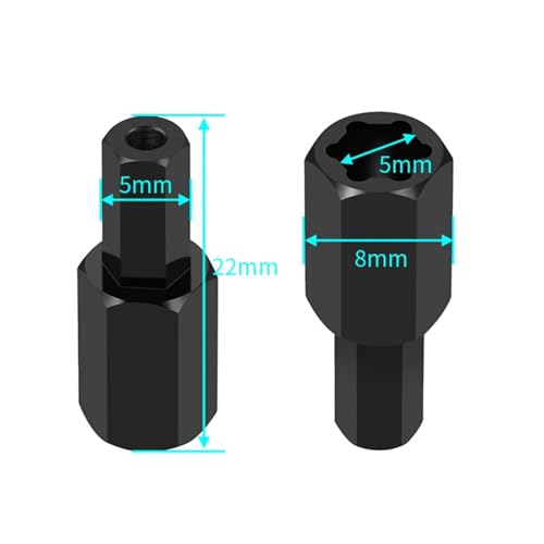 RC Car Toys for WPL C34 C24 1/16 4Pcs 5mm to 5mm Wheel Hex Hub Adapters RC Crawler Truck 1/2" Widen Offset Upgrade Parts