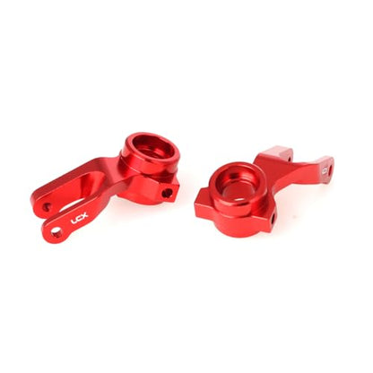 LCX Racing 1/10 RC Crawler Car Front Steering Knuckle Steering Block for RC Truck Arrma Fury Mega, Upgrades Parts Accessories (Red) - color: Red