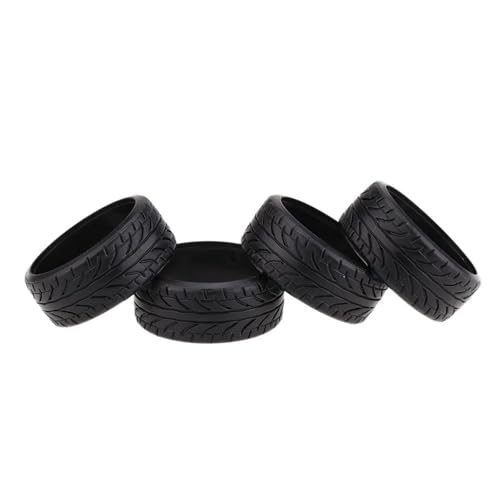 RC Car Tires Wheels Compatible with Traxxas for HSP for Tamiya for HPI for Kyosho Drift Tires 4Pcs Plastic Hard Tyre 1/10 RC Car Upgrade Part