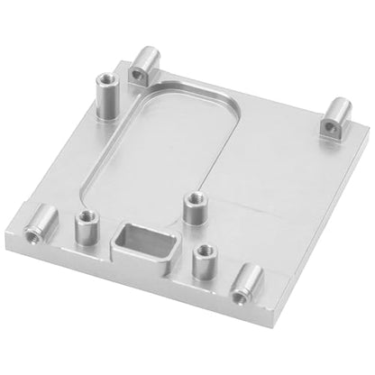 Metal Motor Mount Holder Bracket Fixed Seat Compatible with 2024 New MN99S MN98 V2 Version 1/12 RC Car (Silver) - color: Silver