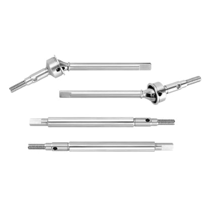 INJORA +2mm Extended Dogbone Axle Shaft for 1/18 TRX4M Axles Replacement（Rear） - size: Rear